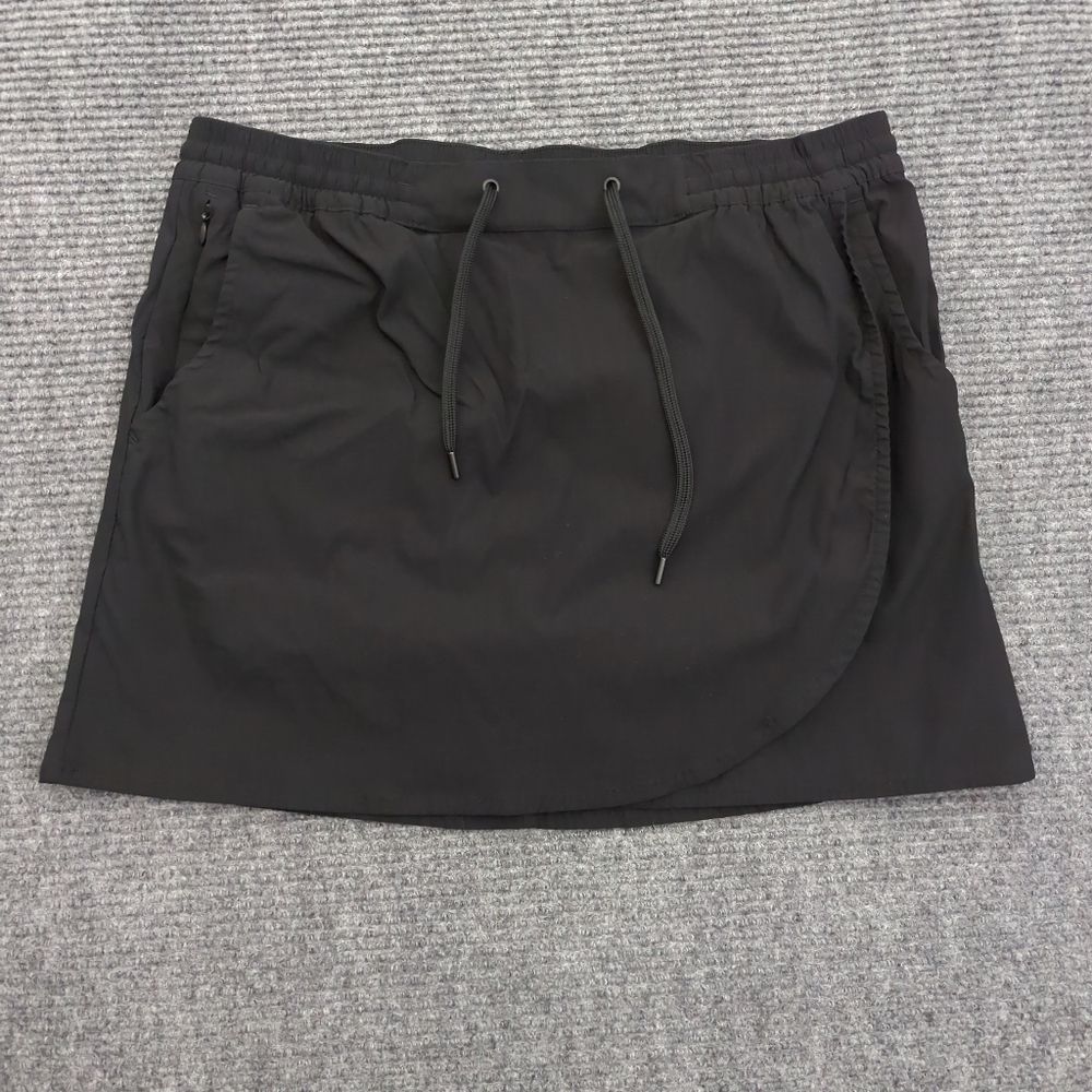 Eddie Bauer Women’s Tulip Hem Skort Black Size L, Gorpcore, Hiking, Pickleball
